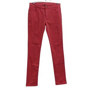 NWT Manila Grace Women's Skinny Jeans Denim Pants Sz 28 Pink Mid Rise 5 Pockets